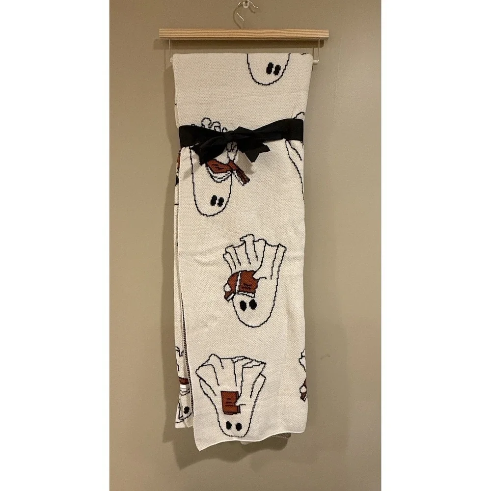 Halloween Ghost & Goblin Ghost Reading Blanket Viral TikTok NWT
